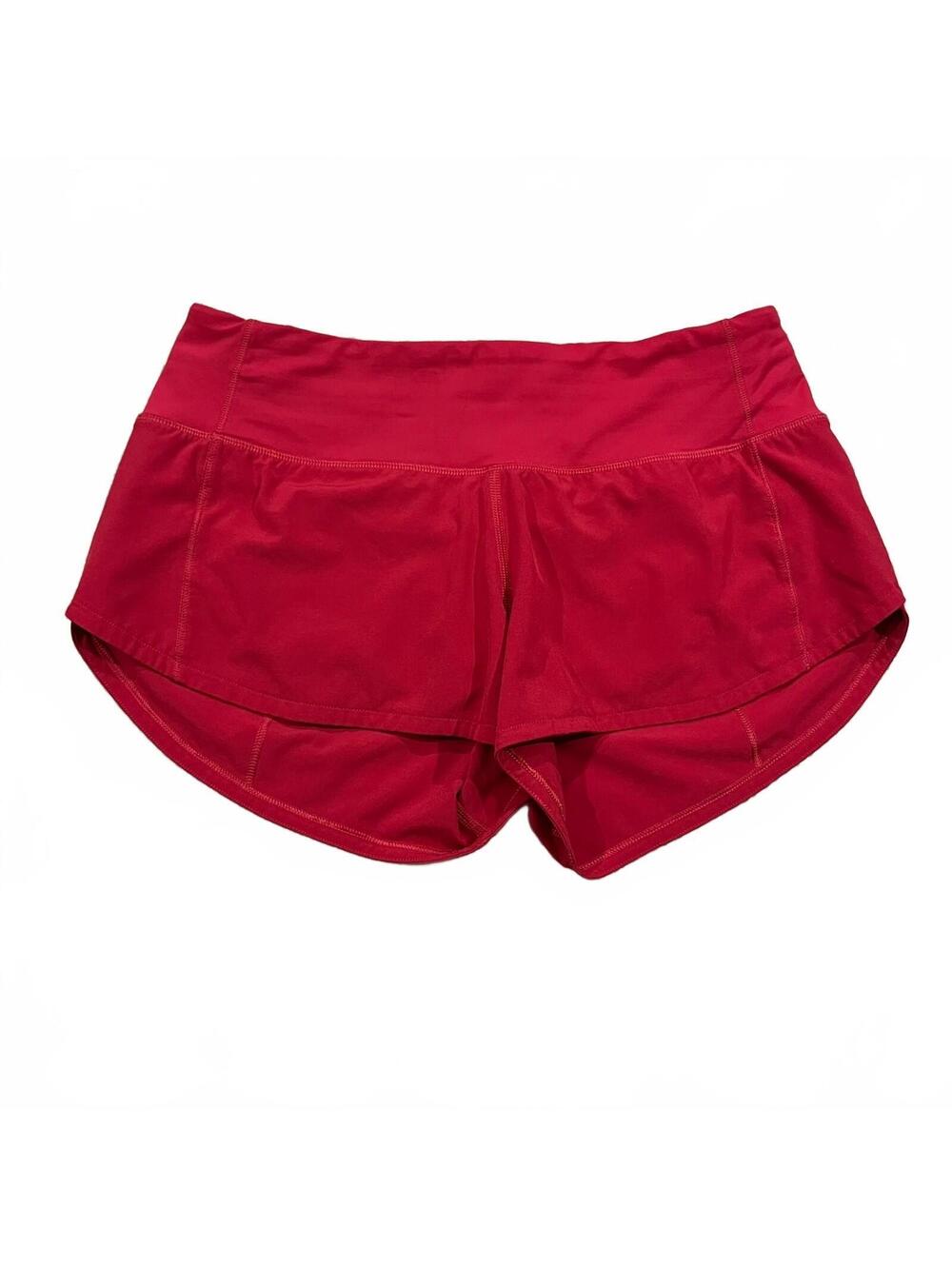Lululemon Speed Up Shorts Low Rise Lined 2.5" Red Size 2